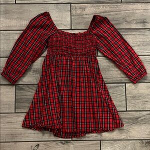 Old navy girls plaid Red Kids Dress Medium 8